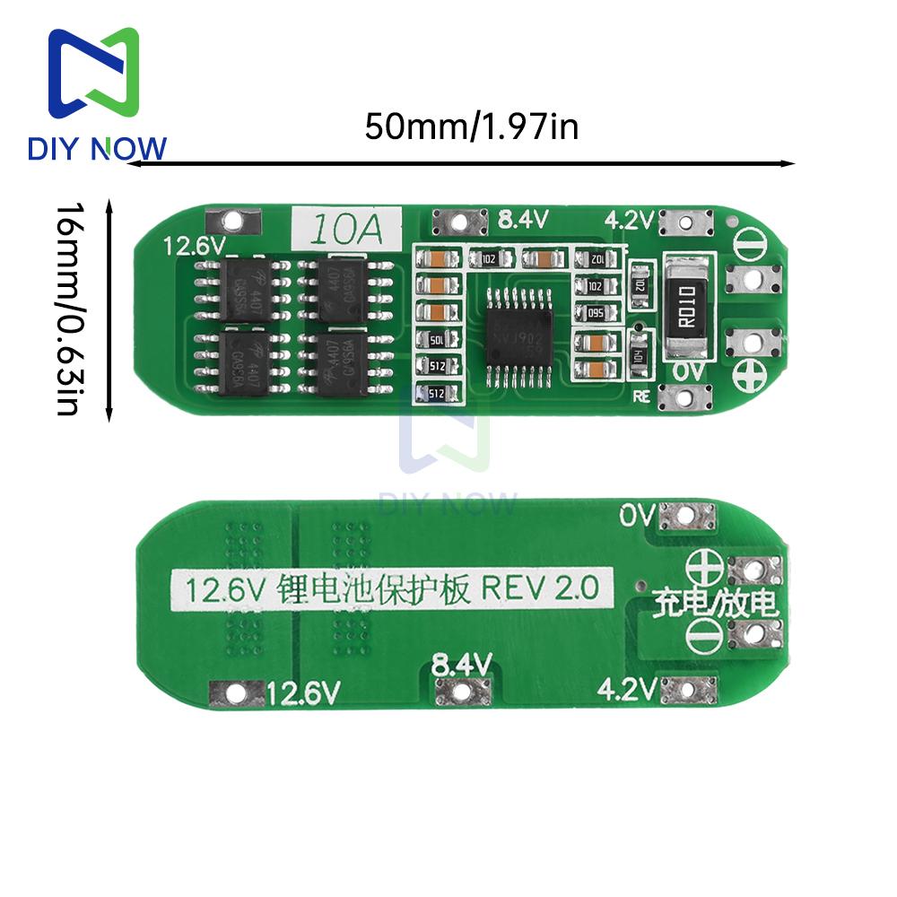 3S 20A BMS 12.6V 18650 Lithium Battery Protection Board 10A Charge And Discharge Protection Board No Balancing On The Same Port