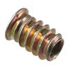 20Pcs Carbon Steel Wood Furniture Screw-in Nut M6 M8 M10 Hex Socket Drive Threaded Inserts Nuts
