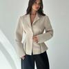Temperament Slim Suit Women's Solid Color Simple Suit Jacket New Daily Commuting Fashion Suit Jacket New Style