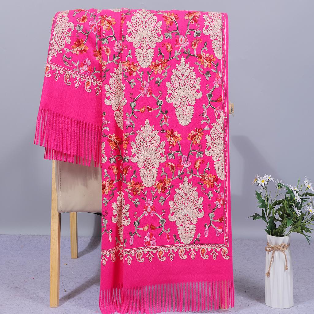Autumn and Winter Red Scarf for Women, Spring and Autumn Embroidered Shawl, Gift for Mother, Wedding Dress, Cheongsam Outerwear, Wedding Banquet,