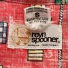 Reyn Spooner 80s Vintage Gold Tag Reverse Print Flag Pattern Short Sleeve Aloha Shirt Women Used