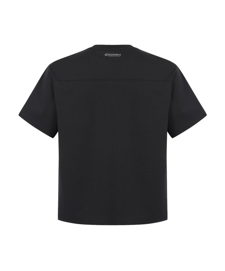 DISCOVERY EXPEDITION Men'S Freshvent Knit Training Pocket Short Sleeve T-Shirt (Black)