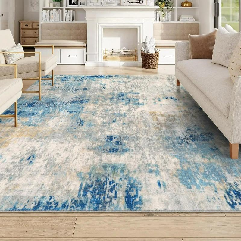 Colorful Stain-resistant Carpets for Living Room Bedroom Decoration Modern Abstract Sofa Coffee Table Area Rugs Home Floor Mat