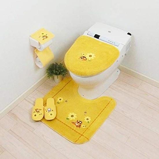 Senko Tonari No Totoro Flower Bus Stop Slippers Free Size Yellow 66798