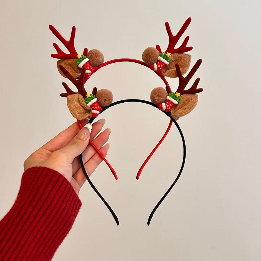 Mori Style Reindeer Antler Fairy Headband: Women's Christmas Hair Clip Decoration Props