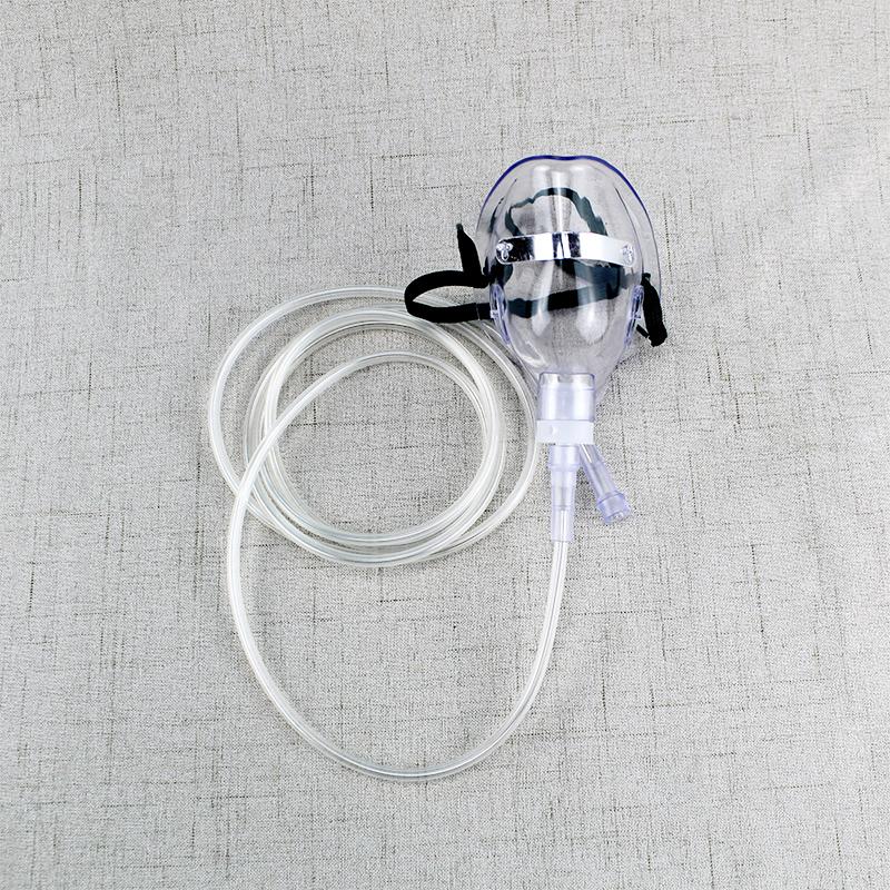 Adult Oxygen Mask With Tube Disposable Face Mask Shield Nebulizer Conduit Adult Oxygen Mask
