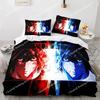 Death Note Bedding Set, Death Note Duvet Cover Set, Microfiber Quilt Cover with Pillowcases for Kids Teens Adults