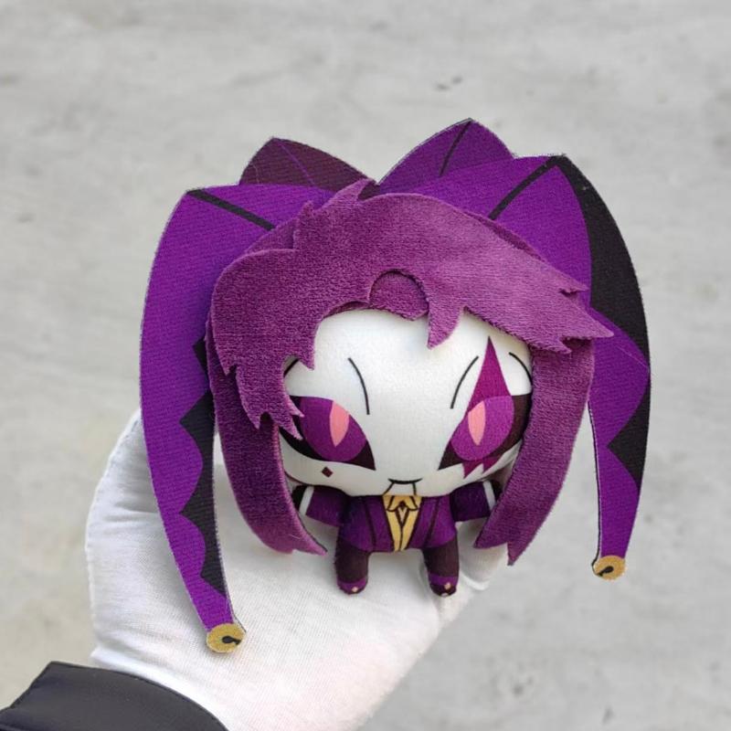 The Freak Circus Anime Pierrot 12cm Plush Toys Doll Stuffed Toy Keychain Pendant Lentil Body Cute Fan Gift Decorative Accessory