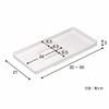 Belca CT-LW Expandable Cutlery Tray, Large, 21cm Wide X 32-50cm Deep X 3cm High, White, Sliding Type