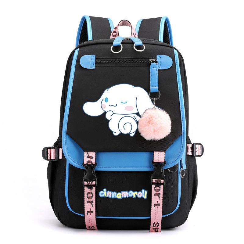 Cute Big-Eared Puppy Cartoon Printed Backpack Large-Capacity Primary And Secondary School Schoolbag one size
