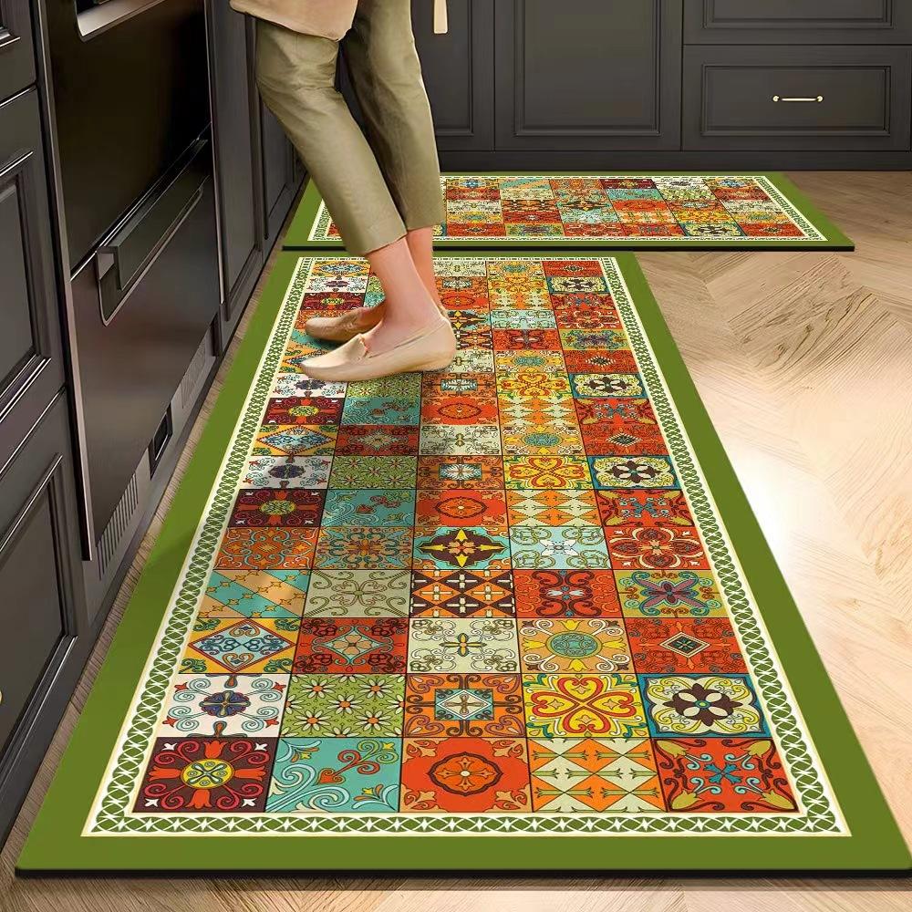 

Коврик для кухни Абсорбирующий Печатный Коврик для кухни Нескользящий Коврик для прихожей Длинные ковры для гостиной Спальни Входной коврик для ванной 50x80cm and 50x160cm