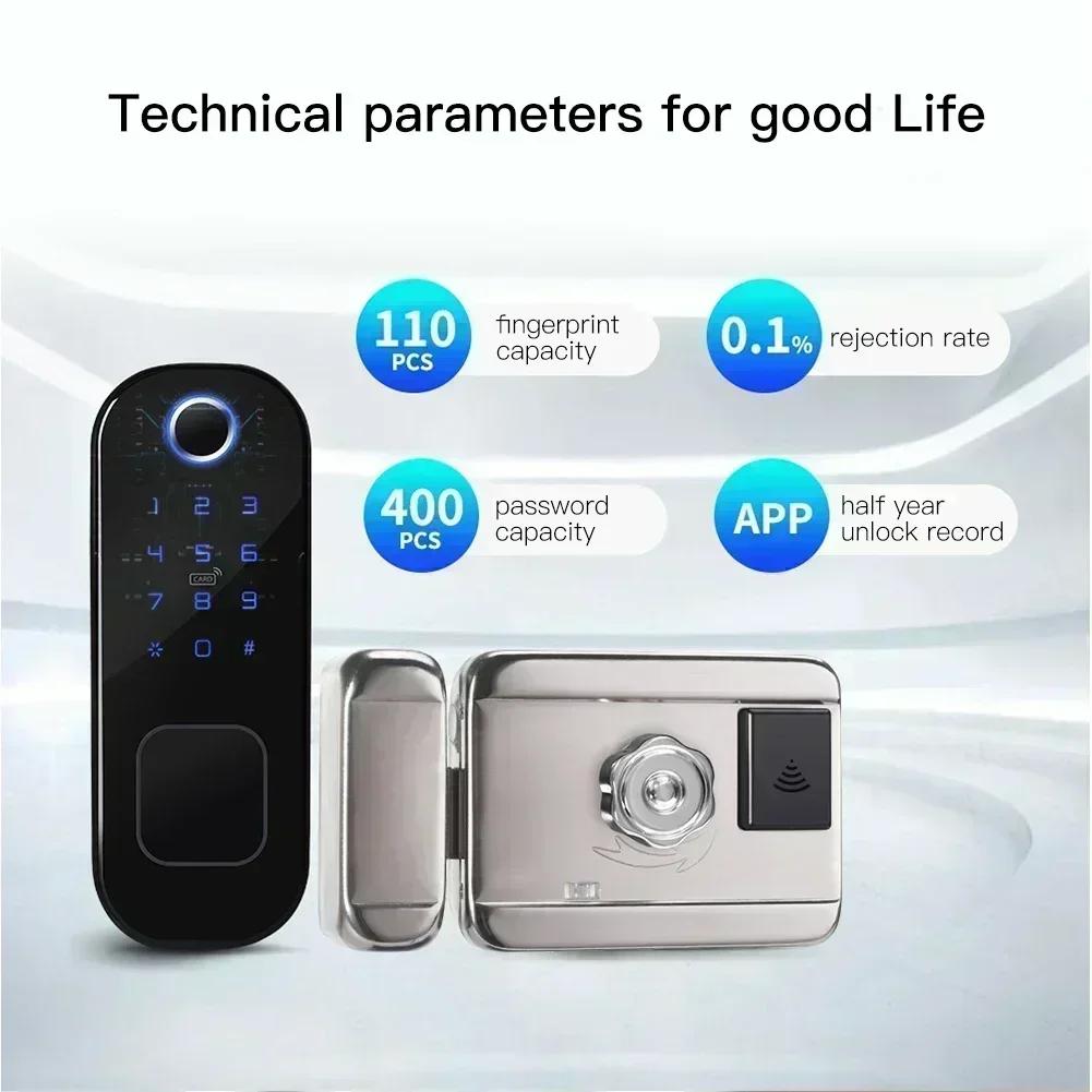 Lock With App Digital Door Lock Power Indicator Feature Remote Security Management USB Charging Port User Management Capability