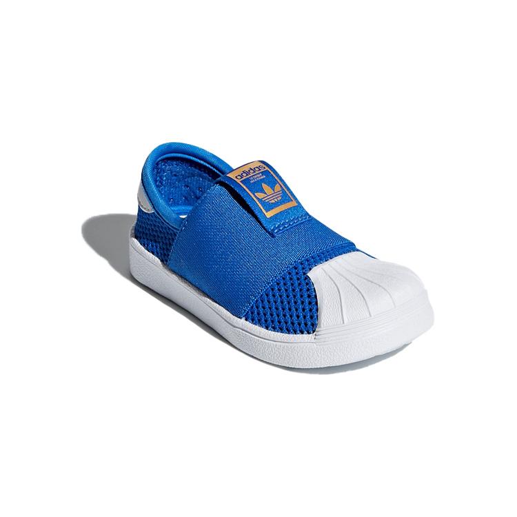 adidas Originals Slip Resistant Low Top Toddler Shoes Blue White Infant And Toddler DB0921