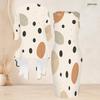 Womens Plus Size Geometric Printed Two Piece Set Sleeveless Bodycon Dress And 3 4 Sleeve Open Front Cardigan