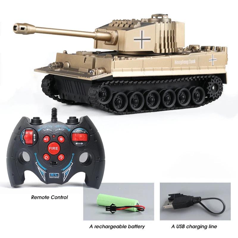 Non-Toxic Rc Military Tank War Battle United States M1 Leopard 2 Remote Control Toy Car Tank Model Electric Toys For Children 2.4G Children