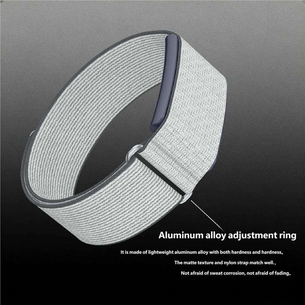 Kompatibel mit Amazfit Helio Handgelenk-/Armband Verstellbare Schlaufe Nylongeflecht Atmungsaktives Sportarmband Zubehör für Amazfit Helio