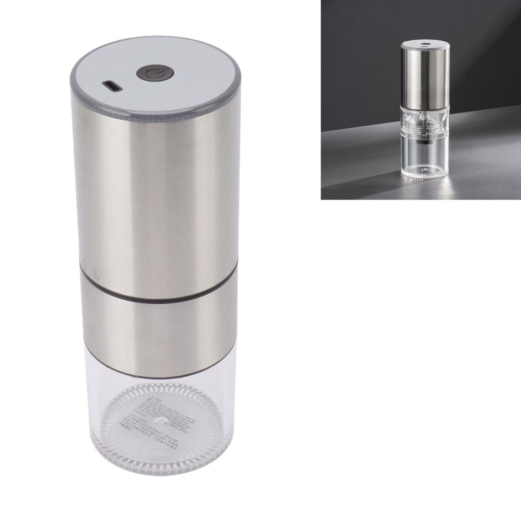 Electric Coffee Grinder Fine Coarse Automatic USB Charging Portable Cordless Bean Grinder 110ml