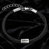 Personalized Name Stainless Steel Men's Bracelet Commemorative Engraving Handmade Boyfriend Gift Bracelet
