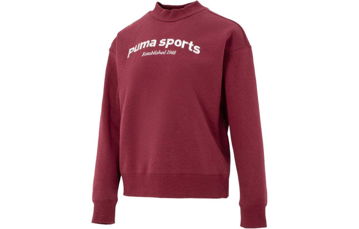 PUMA Sweatshirts Women s Red Crew Neck Thickened Regular 625305-22 2XL