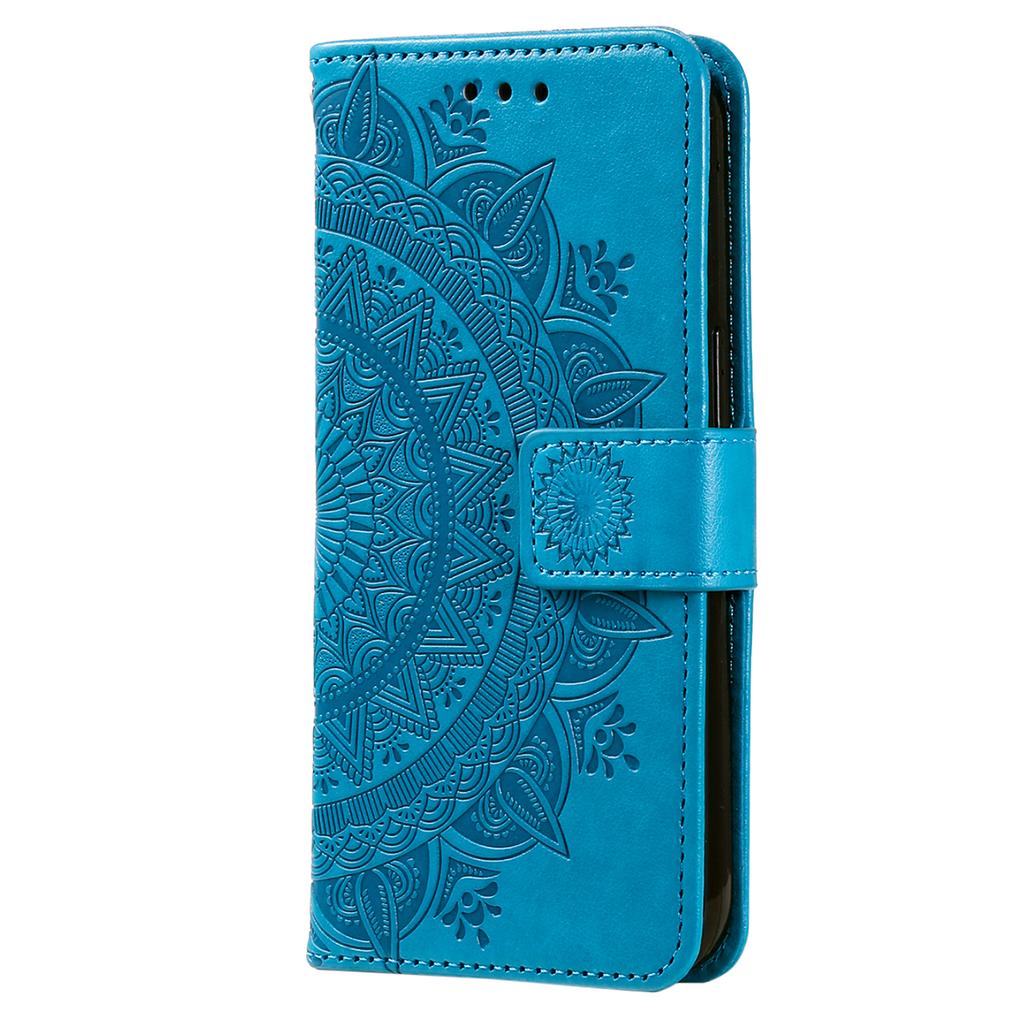 Für Samsung Galaxy A35 5G Brieftasche Hülle Mandala Muster Blume PU Leder Handyhülle