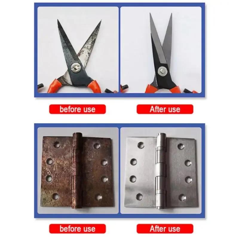 100ML Rostentferner Reiniger für Autoreifen Lack Metalloberfläche Eisenpulverreinigung Mehrzweck Rostumwandler Spray Chrom