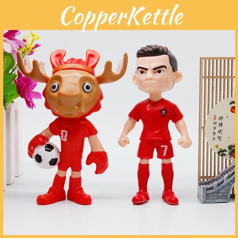 Pvc Soccer Fan Figurine Car Ornament Memorial Home Decor For Football Fans And Collectors