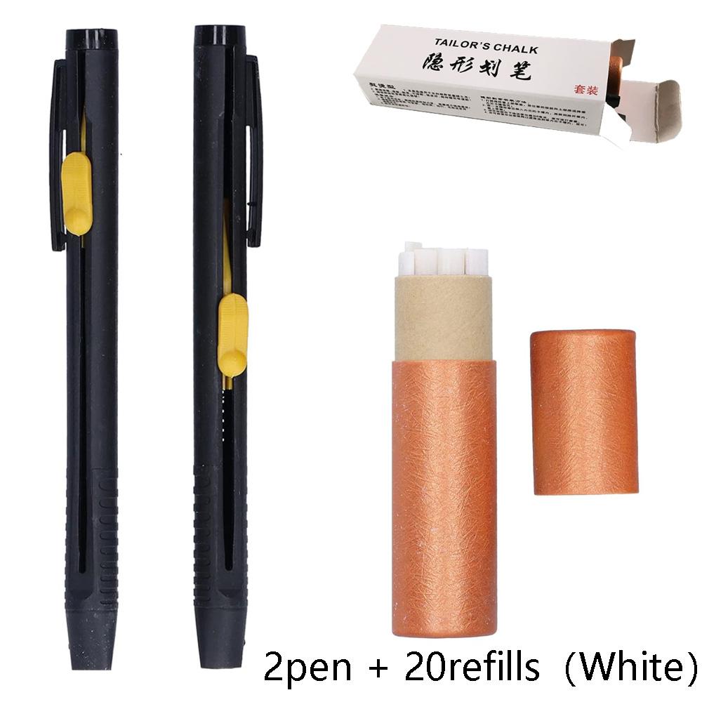 Tailors Invisible Chalk Pencil Patchwork Disappearing Fabric Marker Pens for DIY Craft Sewing Marking Chalk Sewing Accessories