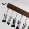 Leggings Organizer for Dorm Legging Hangers with 12 Clips, Space Saving Wooden Pants Closet Underwear And Accessory Organizer, 360 Degree