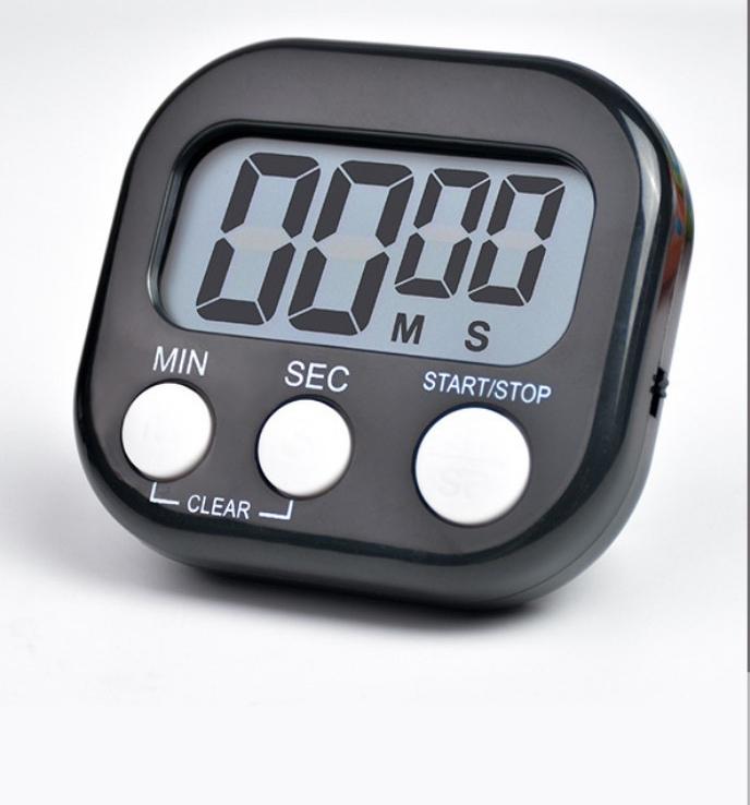 

Кухонный таймер Студенческий таймер с большим экраном Электронный будильник Таймер-менеджер чёрный