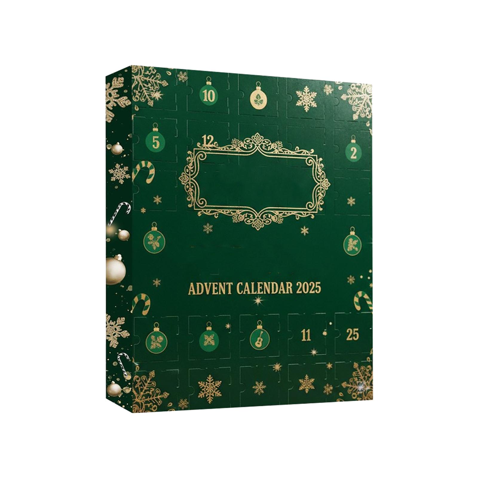 

2D Самолет+коробка +24 шт+ Коробка для обратного отсчета «Дочь шахтера» Рождественский Адвент-календарь. One Size зелёный