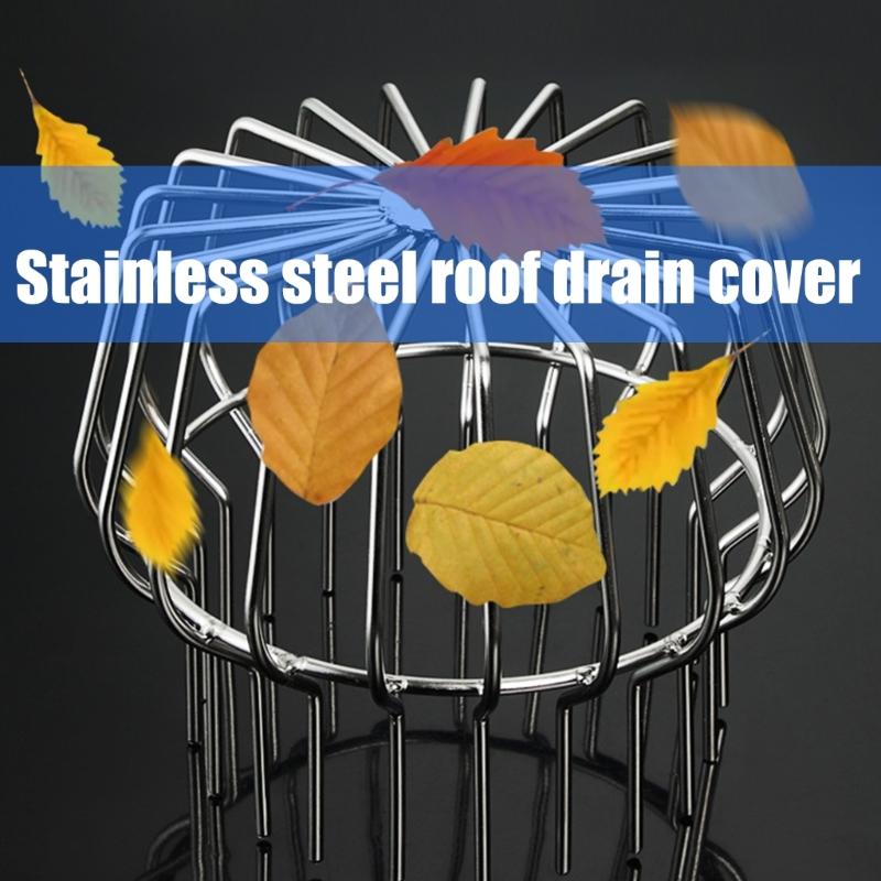 Strong Debris Defense Drain Filters Meshing Resistant Easy Installs Steel Drain Cover Meshing for Gutters Downspouts