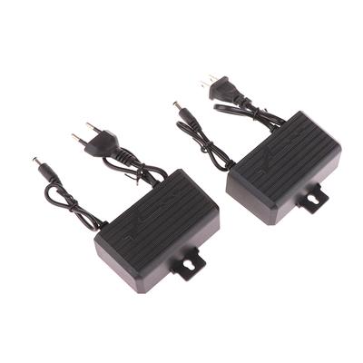 Alimentatore AC/DC 12V 2A 24W con Spina EU/US, Adattatore Alimentatore per Telecamera di Sorveglianza, Caricabatterie Adattatore Impermeabile da Esterno per Telecamera Video di Sorveglianza