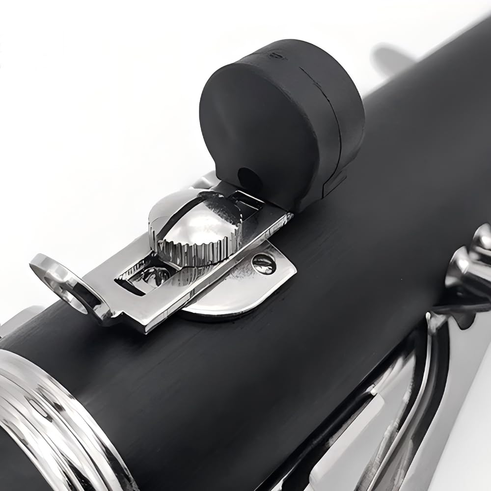 Set mit 4 schwarzen Klarinetten-Daumenstützen, langlebig und bequem, Holzblasinstrument, Gummi-Daumenstützen, komfortables Spielen und reduziert Fingerermüdung