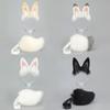 Faux Furs Tail Bunnies Ears Headband Halloween Cosplay Costume Bunnies Ears Hairband Bunnies Tail Bunnies Costumes