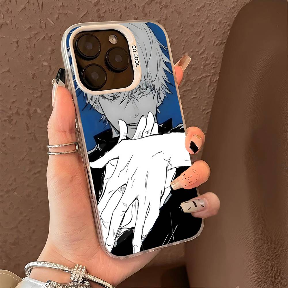 Jujutsu Kaisen Satoru Gojo Comics For IPhone 13 14 15 16 17 Pro Max 11 12 Plus 17 Air Phone Case Color Matte Cover