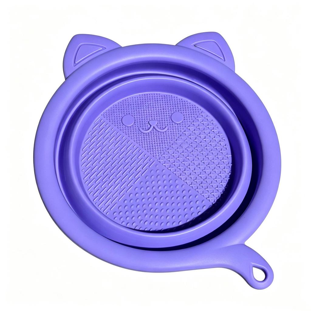 Silicone Foldable Makeup Brush Cleaner with Gentle Bristle Care