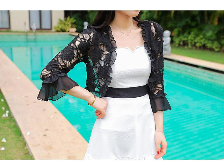 Damen Chiffon Schultertuch - Sonnenschutz Fledermaus Cardigan