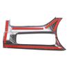 ABS Carbon Fiber/Red For Mazda MX-5 ND 2016- Car Handbrake Panel Frame Central Media Button Cover Sticker Accessories