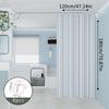 The classic blue and white striped dry-wet separation partition shower curtain is suitable for various decoration styles