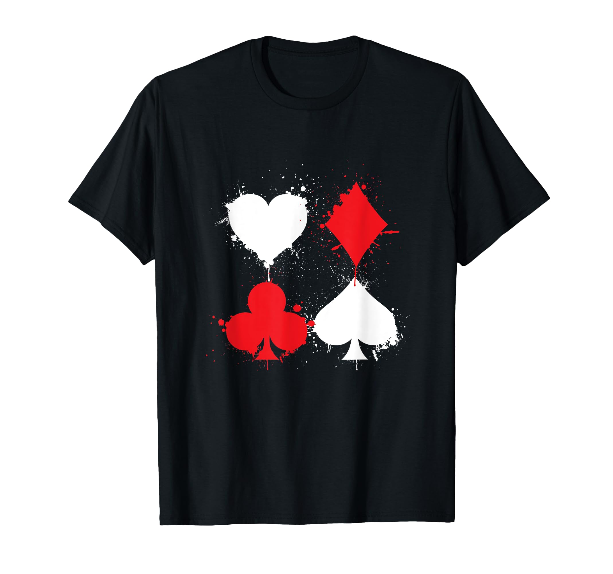 

Playing Cards Poker Heart Spade Diamond Club T-Shirt