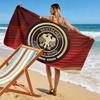 German Football Association Print Beach Towel, Large Soft Quick Dry Towel for Beach Camping Swimming