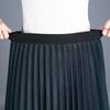 Half-length Skirt Women's Plus Size High-waist Lace Pleated Skirt Mid-length Mesh Skirt Worn On Both Sides