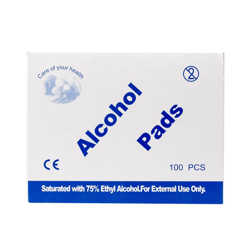 100-Piece 3x6cm Alcohol Swabs: Disposable Disinfection for Skin, Phones, Cutlery & More