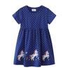 Unicorn Princess Short Sleeve Cotton Dress for Girls - Summer Wear