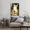 EsaSam Guardian Angel With Children On Bridge Poster Canvas Picture Printing Wall Art Decoration Posters Aesthetic Living Room Bedroom Home