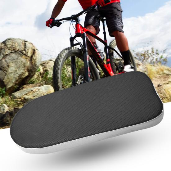 Bicycle Back Seat Cushion Thickened Sponge Stability Black Buckles Bike Seat Plate Cycling Supplies