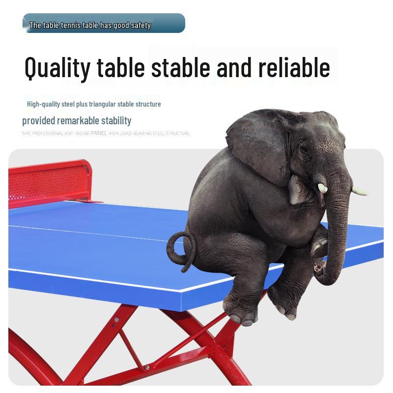 Outdoor Competition-Grade Ping Pong Table with Sunscreen Protection.