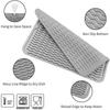 Silicone Dish Drying Mat With Non Slip Design Fast Drainage Ridges For Kitchen Counter Placing Dishes Cups Spoons Tableware