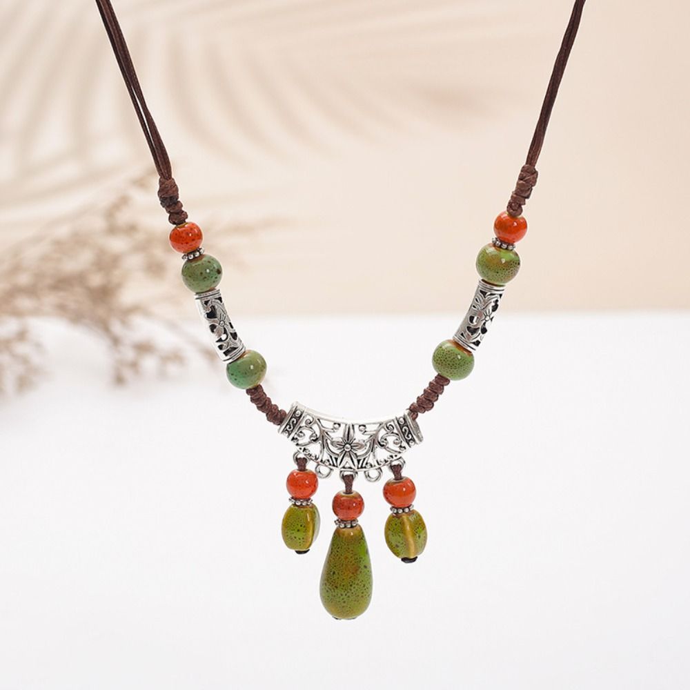 Geometric Ethnic Style Beaded Headdress Tassel Tassel Forehead Headband  Women