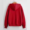 Casual Women's Loose Solid Color Fleece Zipper Jacket Long Sleeve Sweatshirt Top